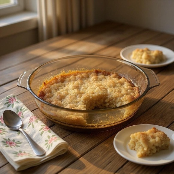Glassbake Amber Glass Casserole Dish - Yellow Floral vintage - Picture 3 of 7